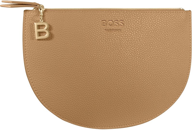 Kosmetyczka Boss Brązowa Skórzana