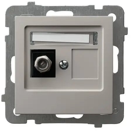 AS Gniazdo antenowe typu F pojedyncze kaszmir GPA-1GF/m/82