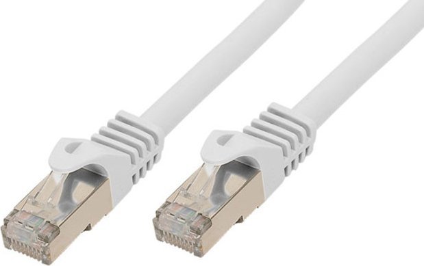 Patchcord Patchk.CAT7/6a S/FTP 15m RJ45 Halogenfrei (LSZH) White