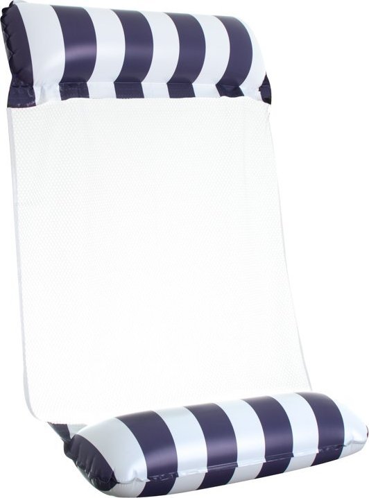 Materac dmuchany fotel krzesło do pływania 120x70cm granatowy