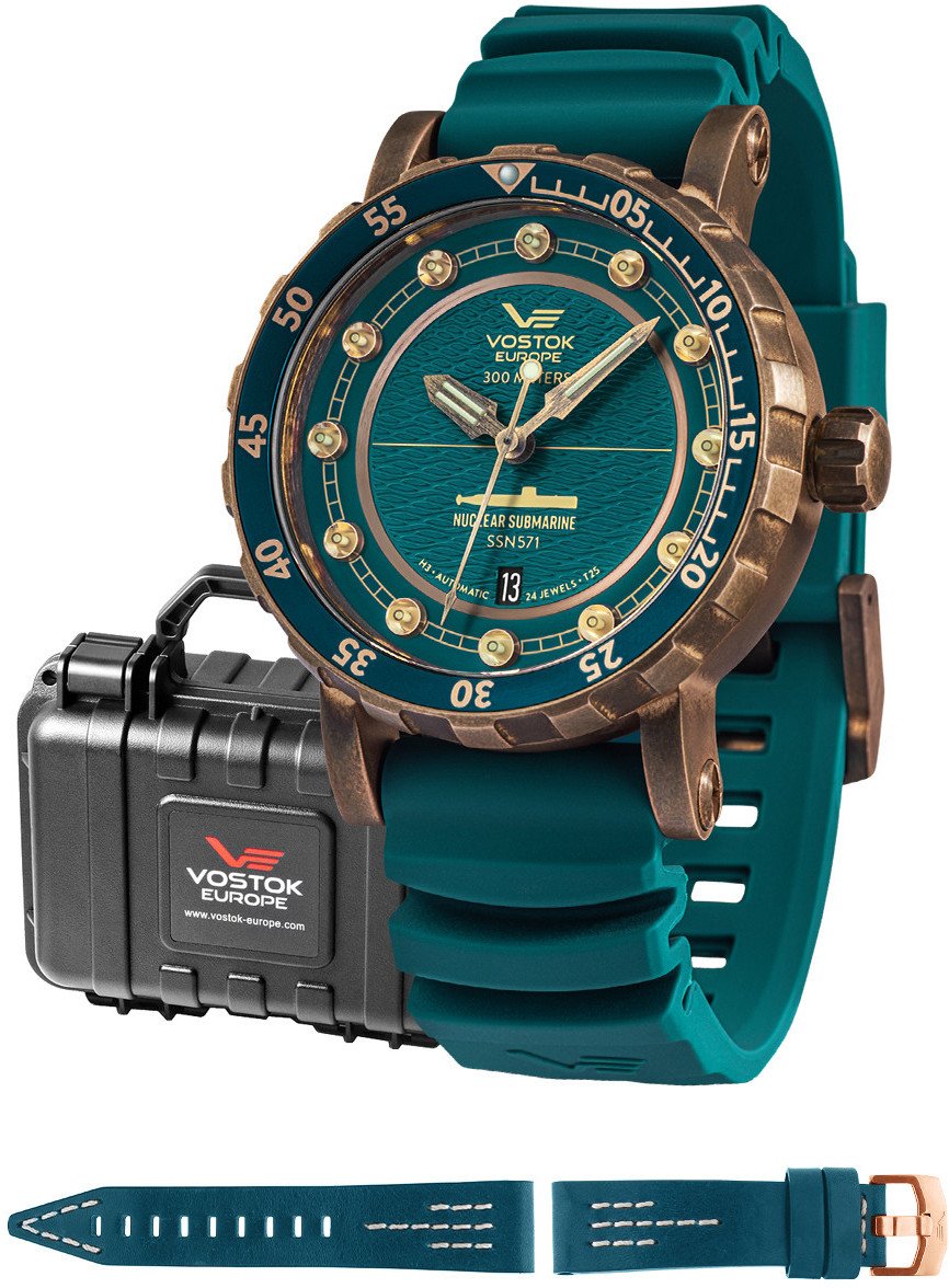 Zegarek męski Vostok Europe NH35A-571O609S zielony