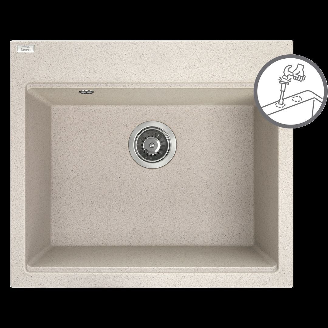 Zlewozmywak Laveo LAVEO Tau - zlewozmywak 1-komorowy