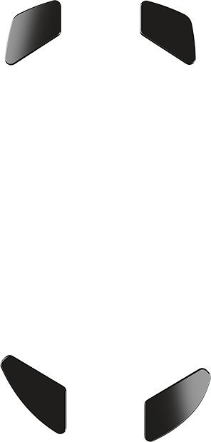 Ślizgacze Glorious PC Gaming Race Glorious PC Gaming Race G-Floats Maus-Skates aus Keramik - Model D-, schwarz (GLO-FT-DM-GF) - GAMO-955