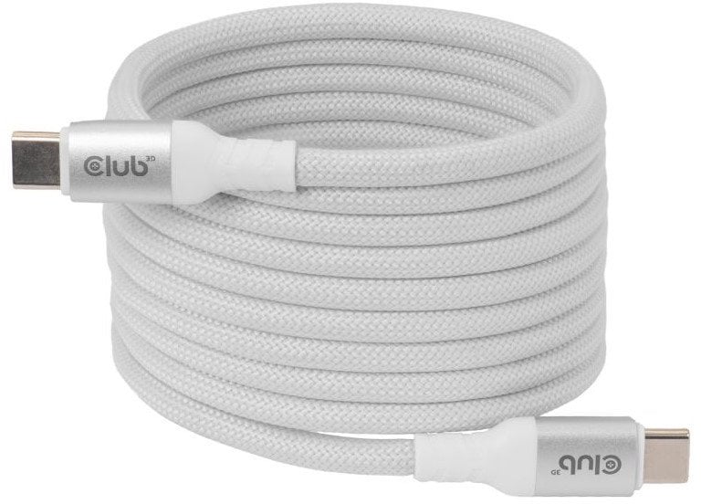 Kabel USB Club 3D USB-C - USB-C 2 m Biały (CAC-3032)