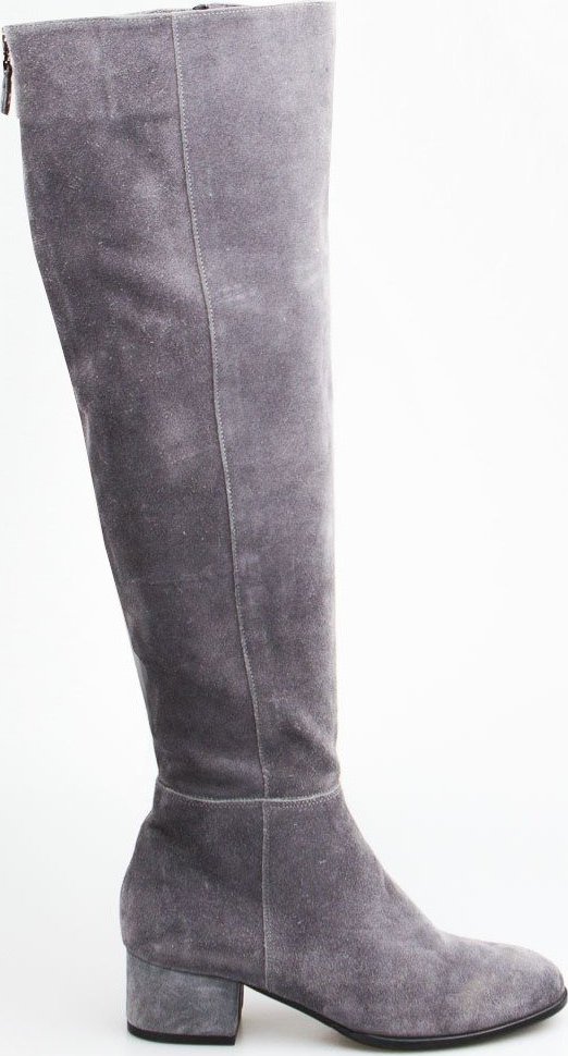 Sempre Kozaki skórzane ocieplane szare Sempre-39