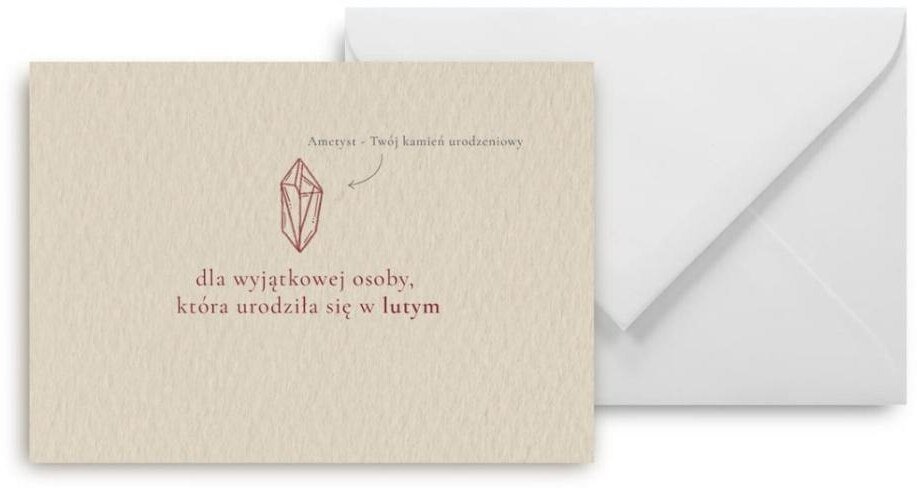 Mini kartka Urodziny luty