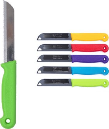 NÓŻ KUCHENNY DO WARZYW Z PIŁKĄ 9 CM MIX KOLOR