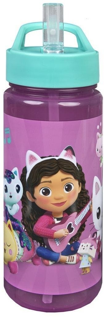 Butelka ze Słomką Koci Domek Gabi 500ml