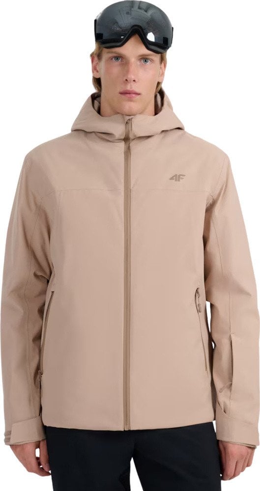 Kurtka narciarska męska 4F M0787 beżowa 4FWAW25TTJAM0787 83S L