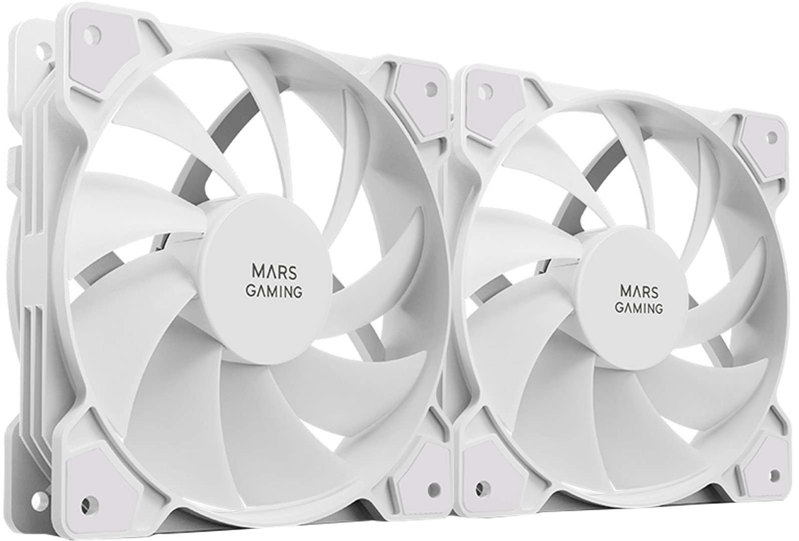 Mars Gaming MFPROX2W 2x 120mm PC Case Fan