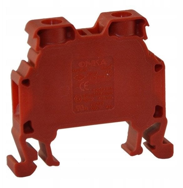 ONKA Elektrik Złączka uniwersalna śrubowa czerwona MRK 6mm2 T0-1037-1010037