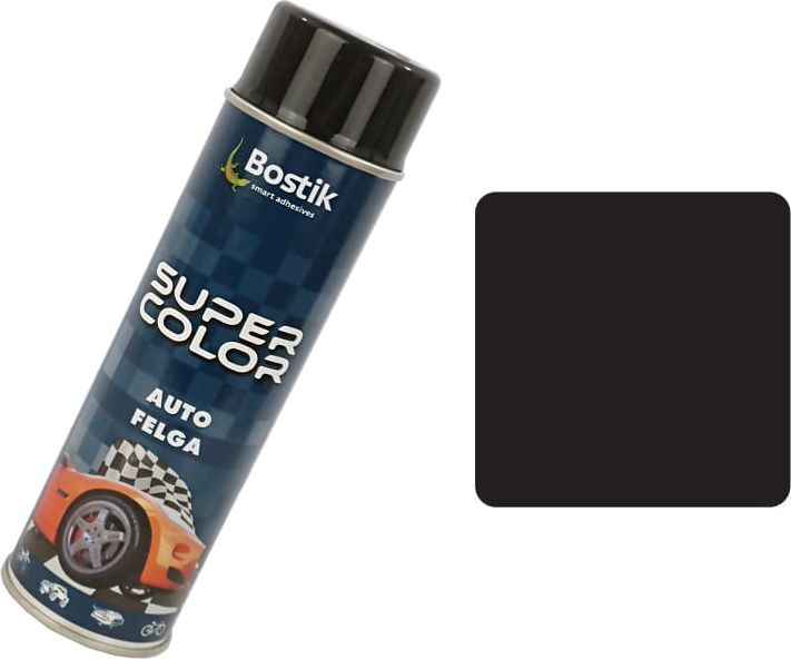 Bostik / Den Braven Farba w sprayu lakier do felg czarna