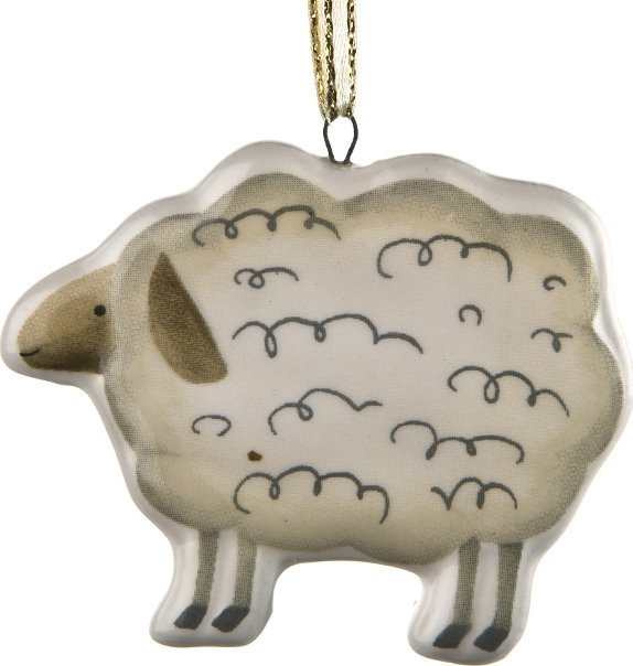 Witek Home Ozdoba wielkanocna Owieczka zawieszka ceramiczna