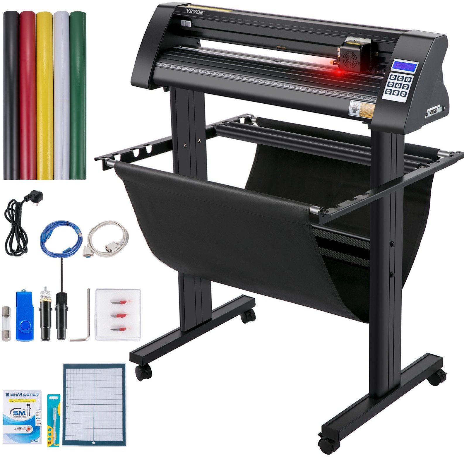 Ploter Tnący 720 mm z Półautomatycznym Sensorem Optycznym i Oprogramowaniem SignMaster