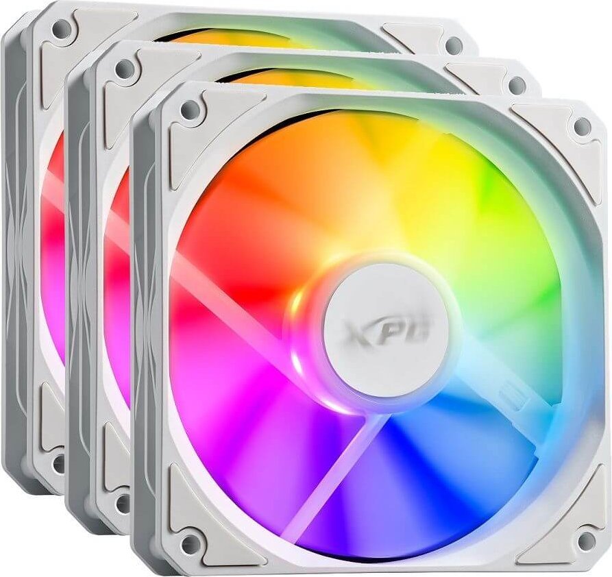 Wentylator XPG Vento R 120 ARGB PWM Biały 3-pack (VENTOR120ARGBPWM3C-WHCWW)