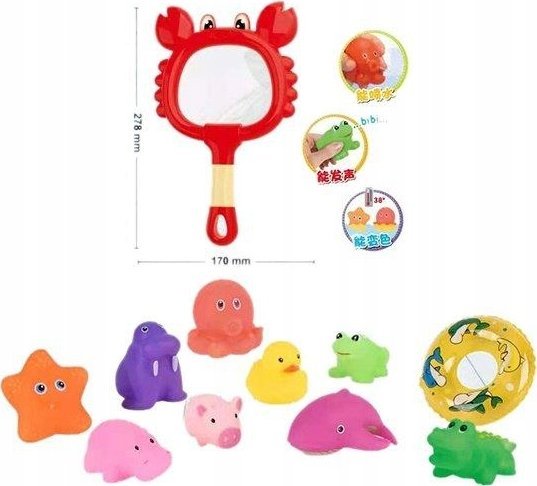 Ciuciubabka Zestaw do łowienia 11 elementów podbierak 0628