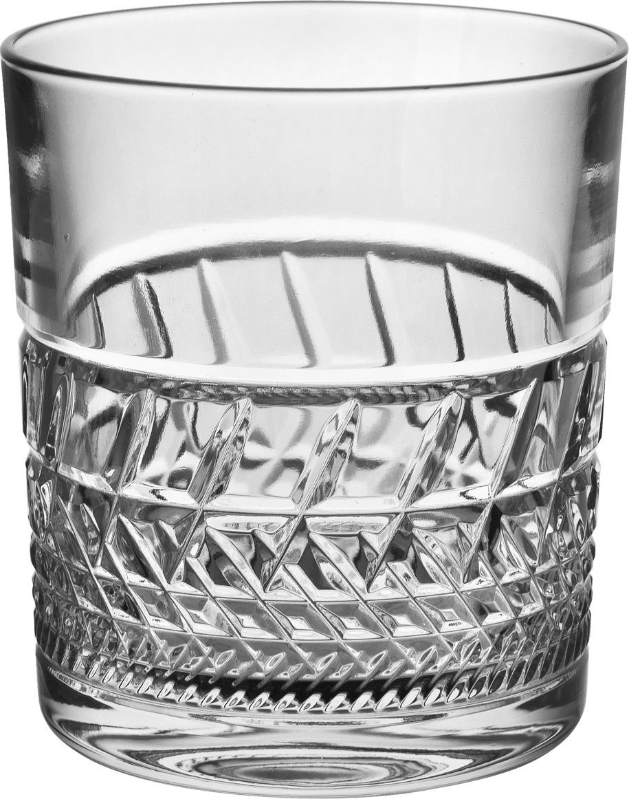 Bohemia Szklanka Whisky Prostokąty 9,5 cm.