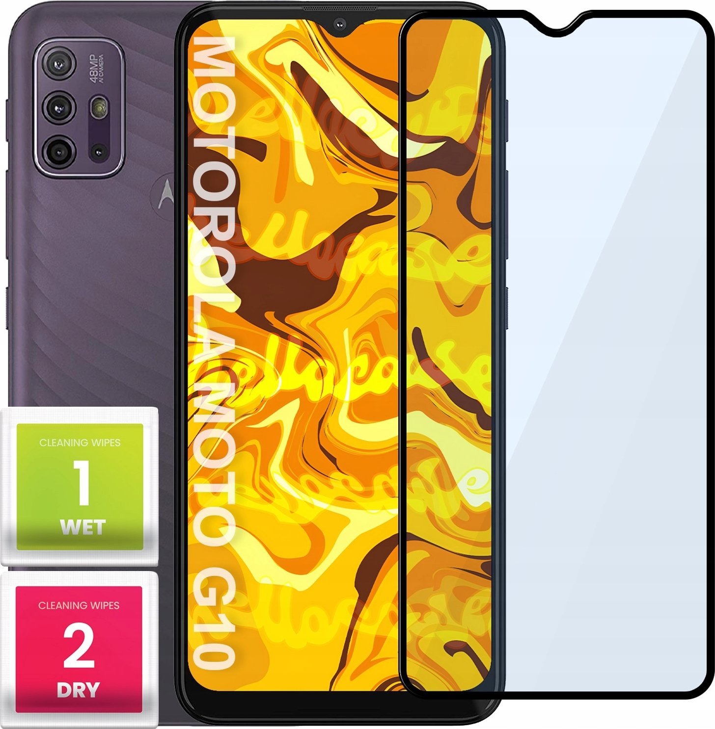 Hello Case SZKŁO HARTOWANE DO MOTO G10 / G30 PEŁNE NA CAŁY EKRAN SZKIEŁKO OCHRONNE 5D