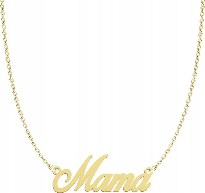 Radziszewska Jewellery Dzień Mamy Pozłacany Naszyjnik MAMA Dedykacja