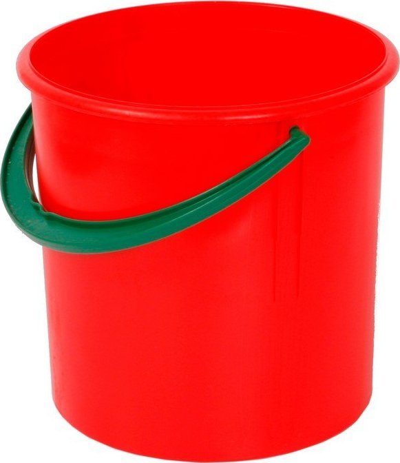 Artech Okrągły pojemnik plastikowy bez pokrywy 10l (Kolor: czerwony)