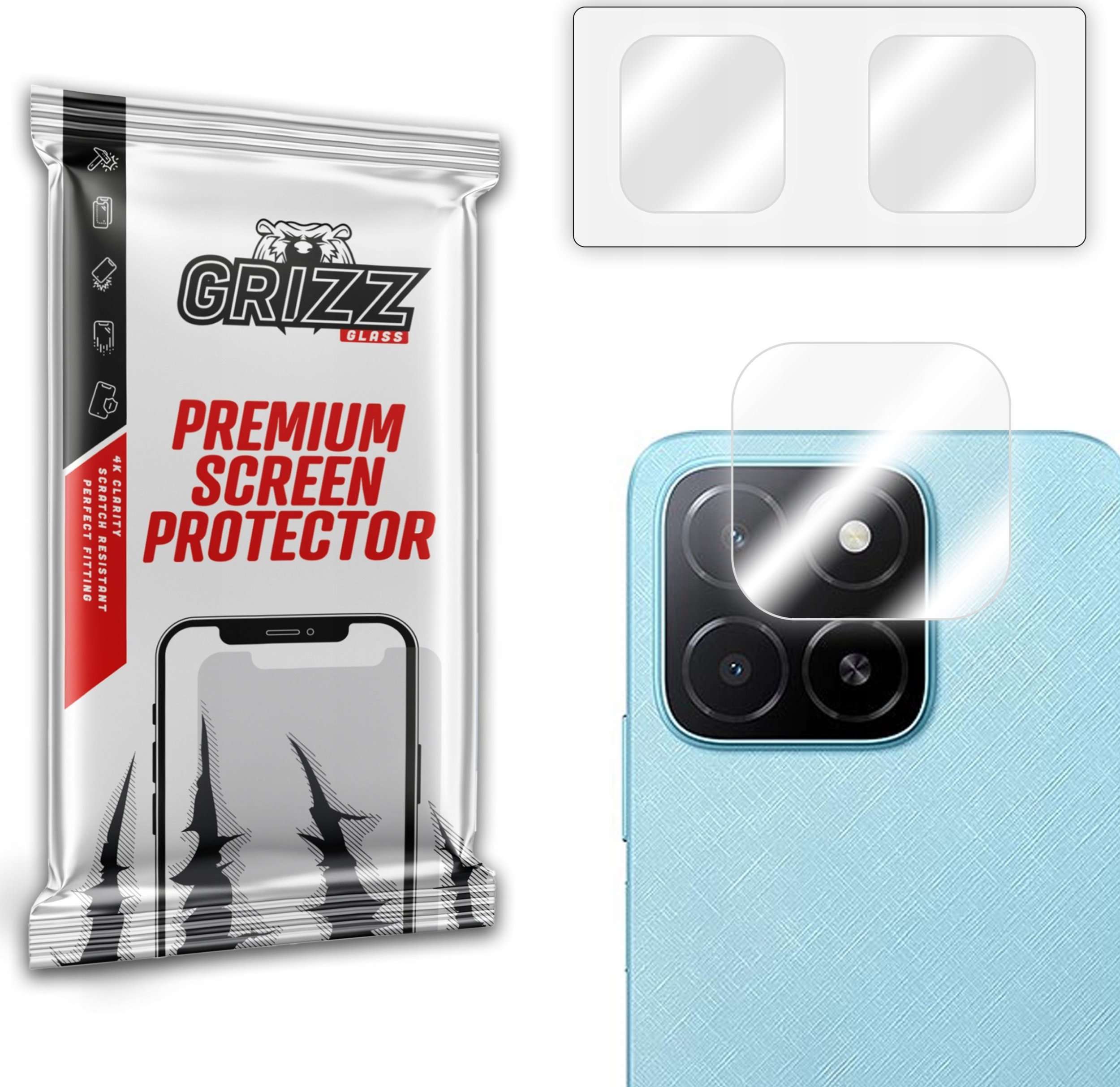 GrizzGlass Szkło na aparat GrizzGlass HybridGlass Camera do Honor X5b Plus