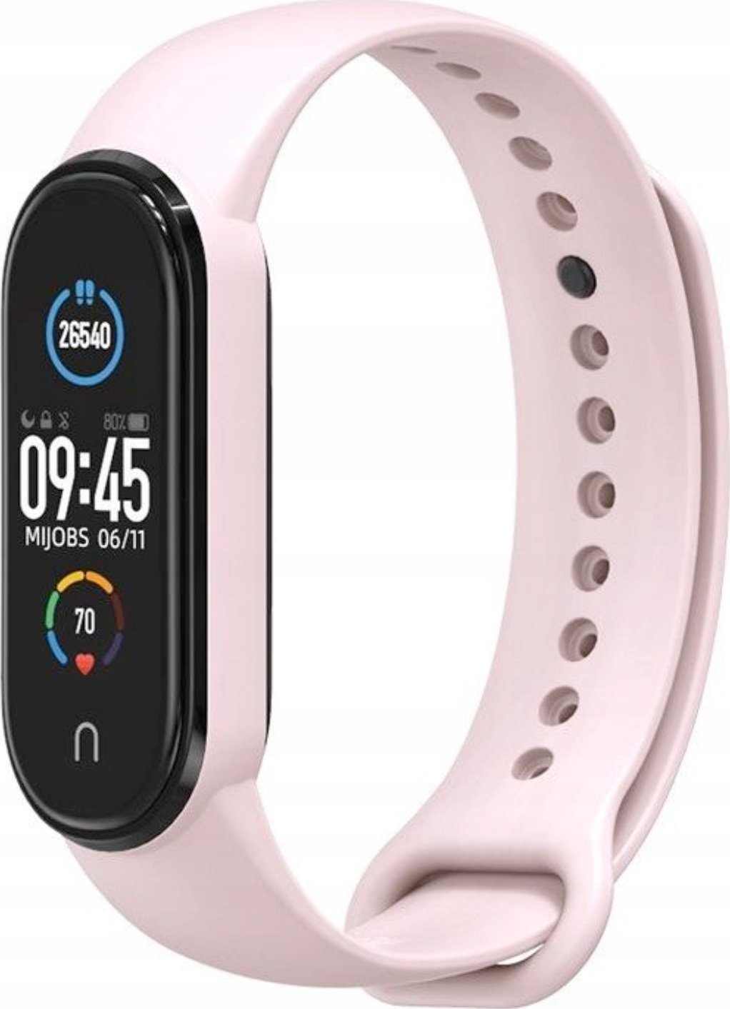 Hello Case OPASKA ZAMIENNA JASNY RÓŻ PASEK DO OPASKI XIAOMI MI BAND 5 / 6 WATCH