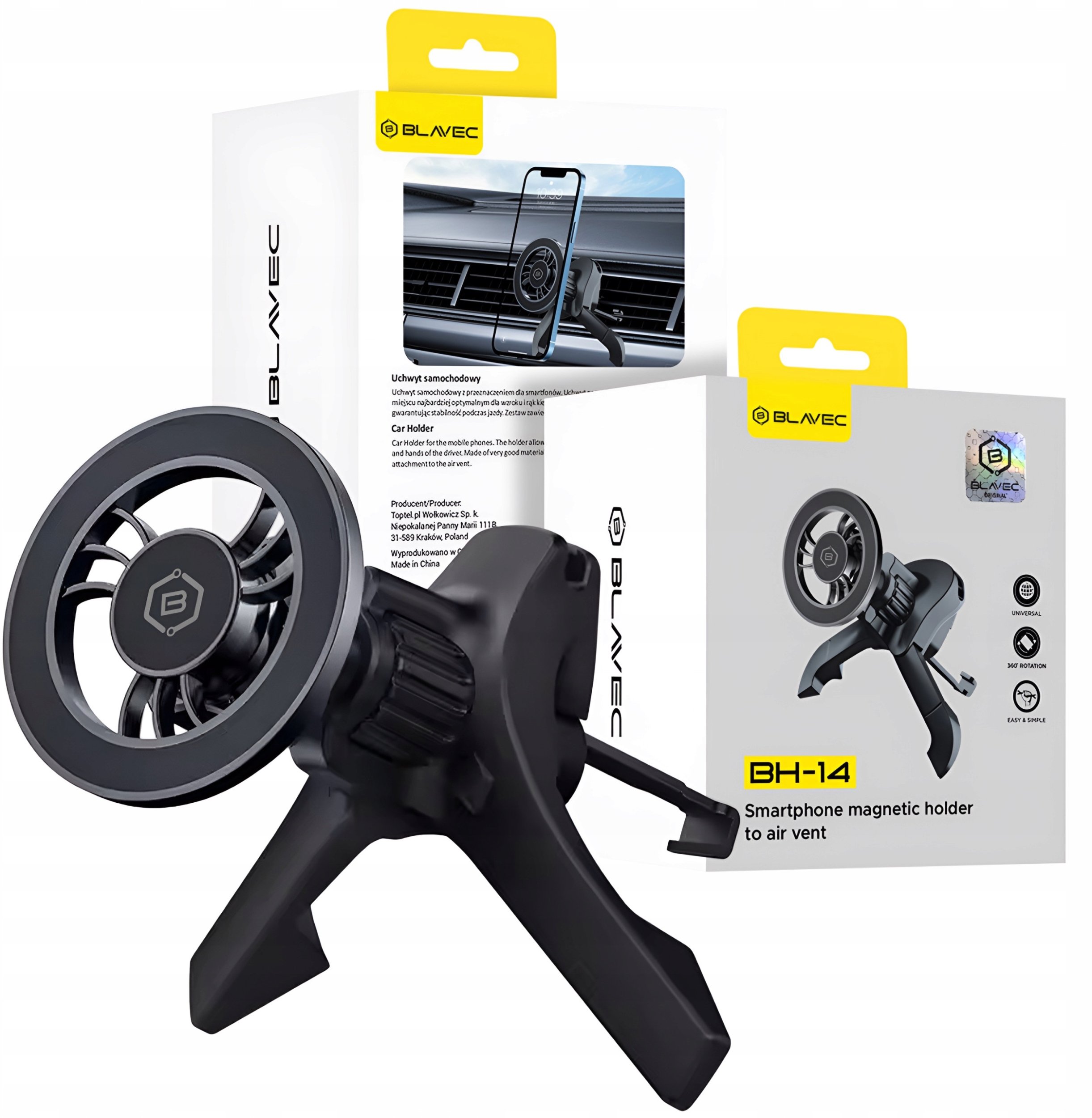 Uchwyt Na Telefon Do Samochodu Magnetyczny Do MagSafe Na Kratkę Nawiewu