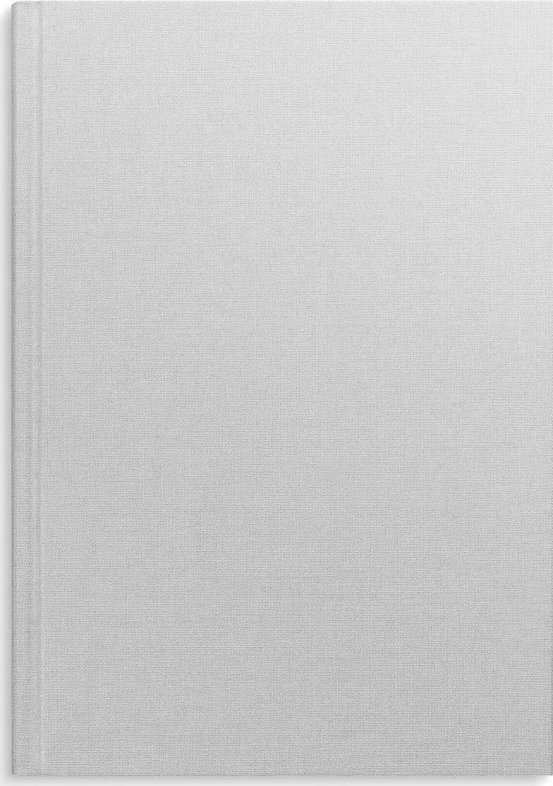 Mayland-Burde Burde Notesbog, grå tekstilpræg, ulinj., A4