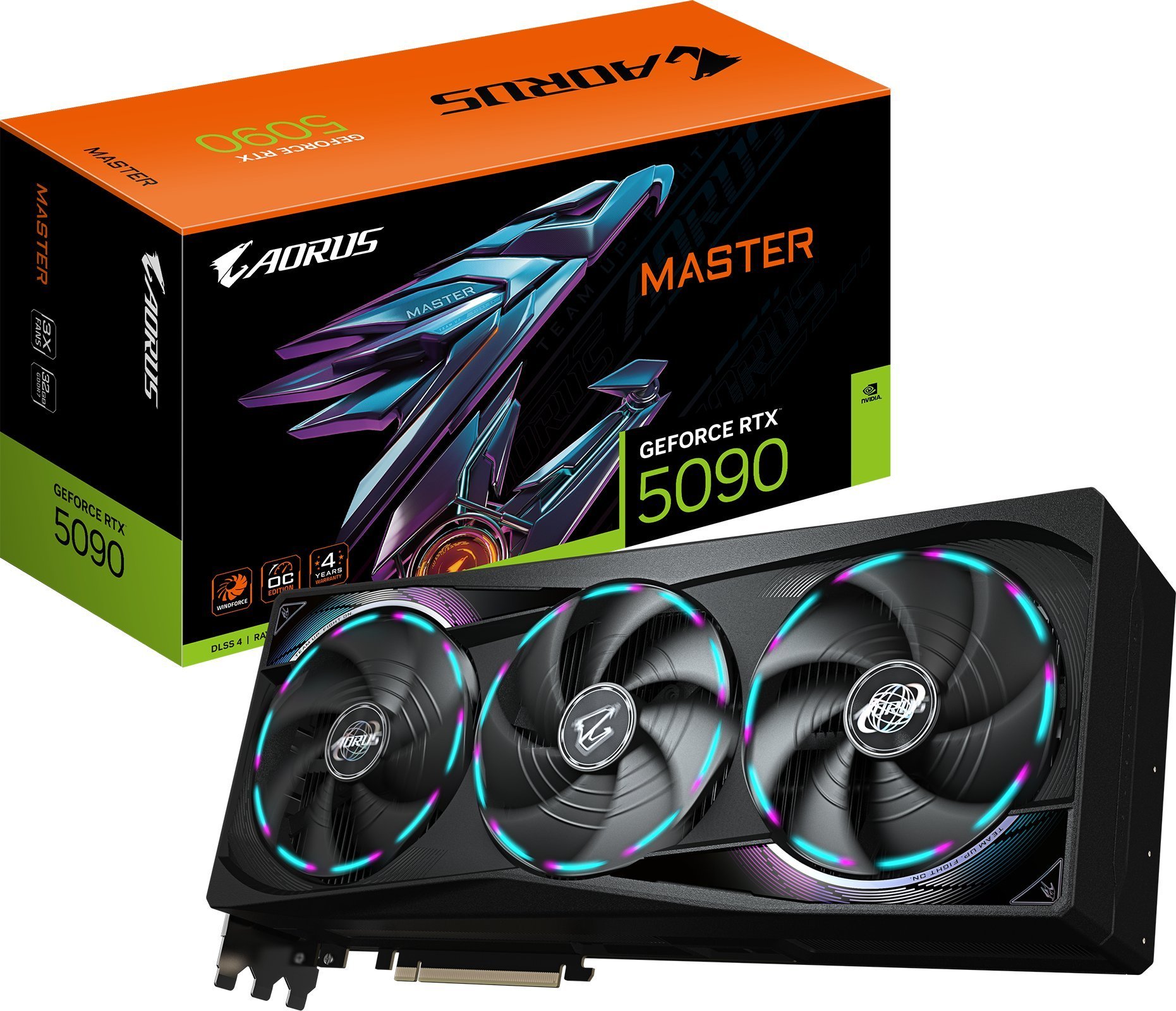 Karta graficzna Gigabyte AORUS GeForce RTX 5090 Master 32GB GDDR7 DLSS4 (GV-N5090AORUS M-32GD)