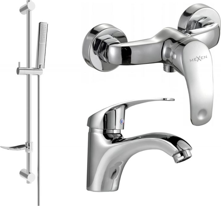 Mexen Mexen Fabia DF72 zestaw prysznicowy, chrom - 746504DF72-00