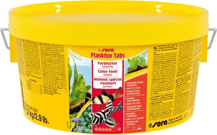 Sera Plankton Tabs Nature 1,3 kg - pokarm wybarwiający w tabletkach
