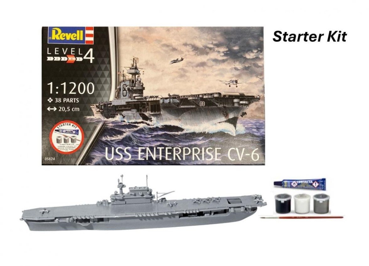 Revell Starter Kit - USS Enterprise CV-6