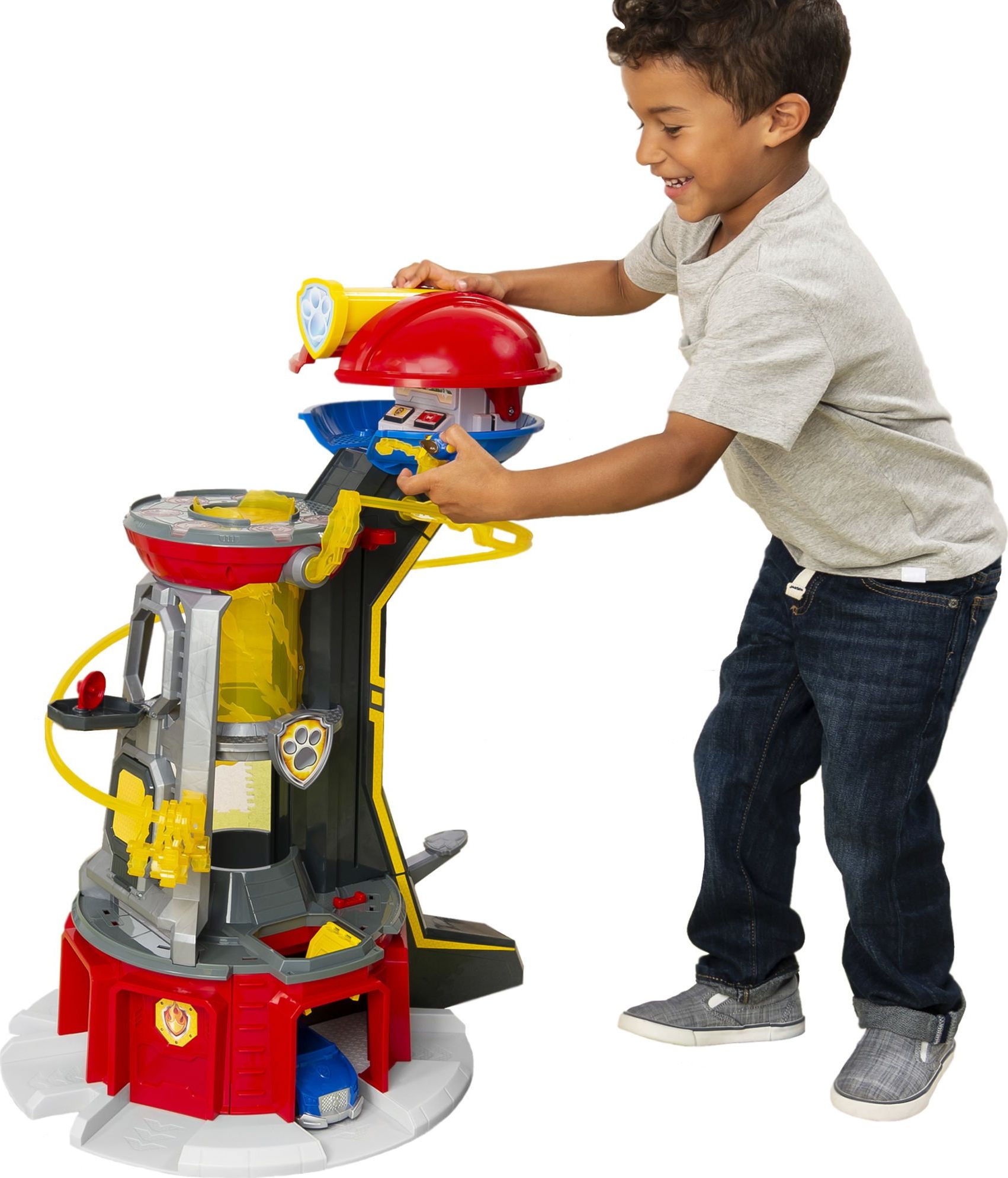 Spin Master Psi Patrol Duża Wieża Baza MightyPups + pojazd Chase z figurką