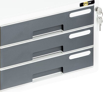 Grand Pojemnik 3 szuflady Yellow One YL-SP03 biało-szary, BIAŁO-SZARY