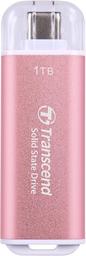 Dysk zewnętrzny SSD Transcend ESD300P 1TB Różowy (TS1TESD300P)