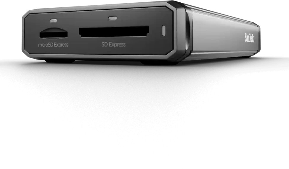 SanDisk PRO-READER Dual Card - Kartenleser - 2 in 1 (SD Express, microSD Express, microSD UHS-I, microSDHC UHS-I, microSDXC UHS-I, SDHC UHS-I, SDXC UH