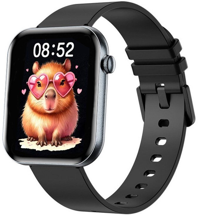 Rubicon Zegarek dziecięcy SMARTWATCH RNCF49 black/black silicone