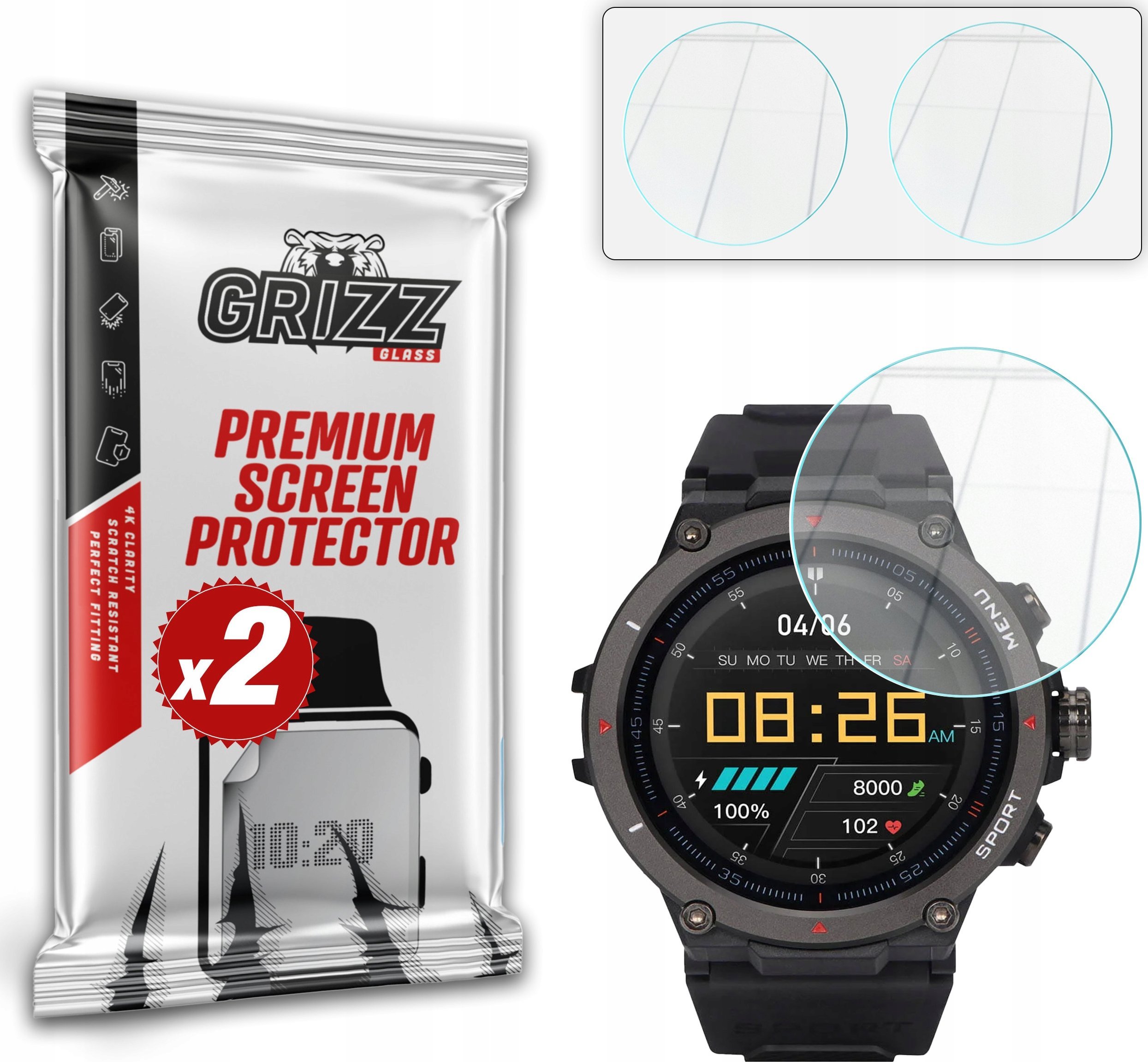 Szkło hybrydowe GrizzGlass HybridGlass do Garett GRS Pro