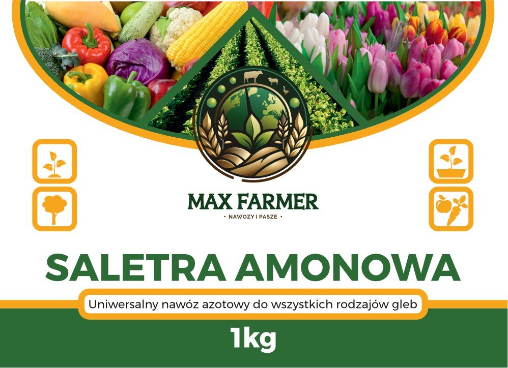Saletra amonowa MAX FARMER 1kg nawóz