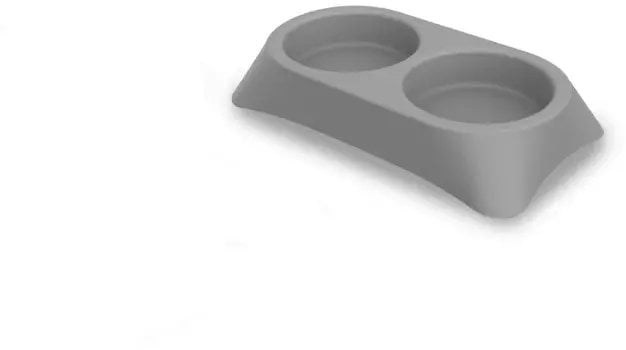 Trixie Miska plastikowa STELLA DOUBLE 2x0,3 Szara