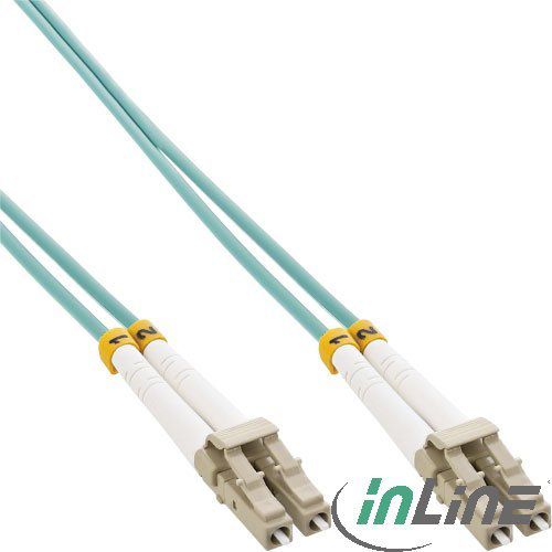 InLine Patchcord Światłowodowy LC/LC, 50/125µm, OM3, 50m (88526O)