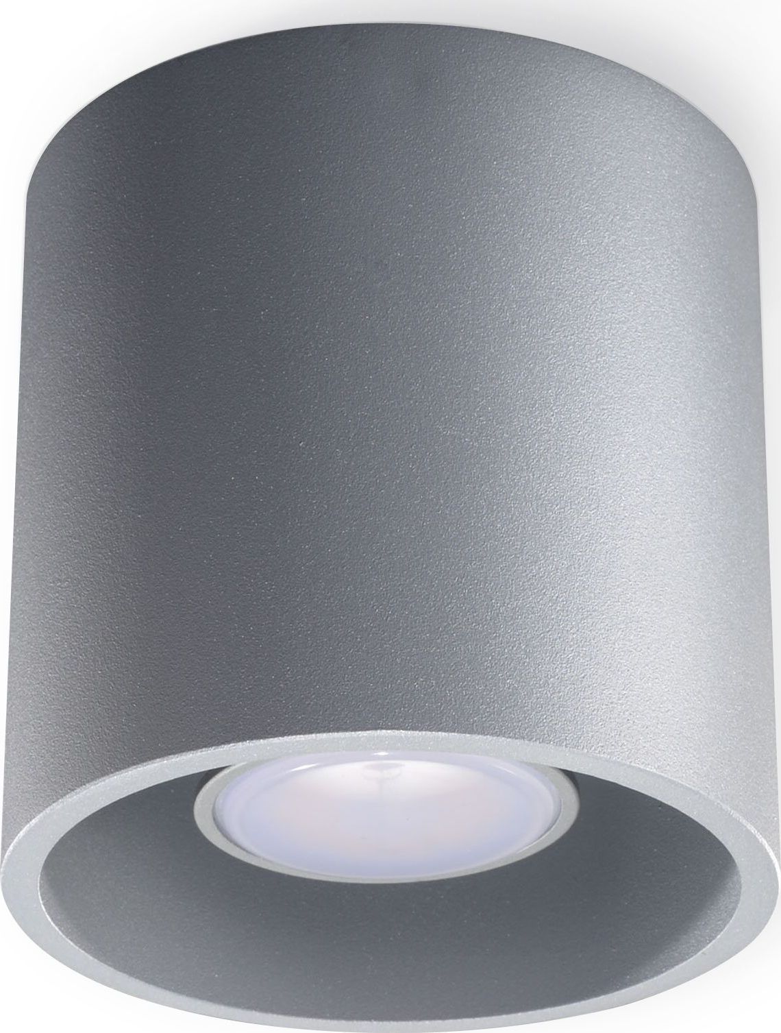 Lampa sufitowa Lumes Nowoczesny plafon tuba E760-Orbil - szary