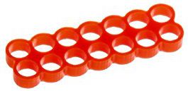 Organizer E22 Grzebień Czerwony 1 sztuka (SC-305-E2)