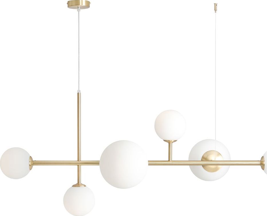 Lampa wisząca Aldex Nowoczesna lampa wisząca LED Ready mosiądz Aldex Dione kule 1092K40