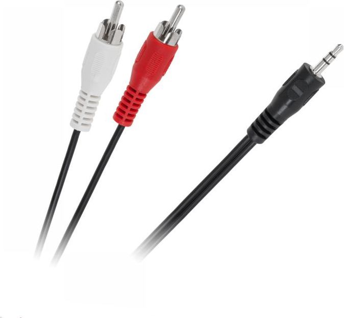 Kabel Jack 3.5mm - RCA (Cinch) x2 5m czarny (KPO2747-5)