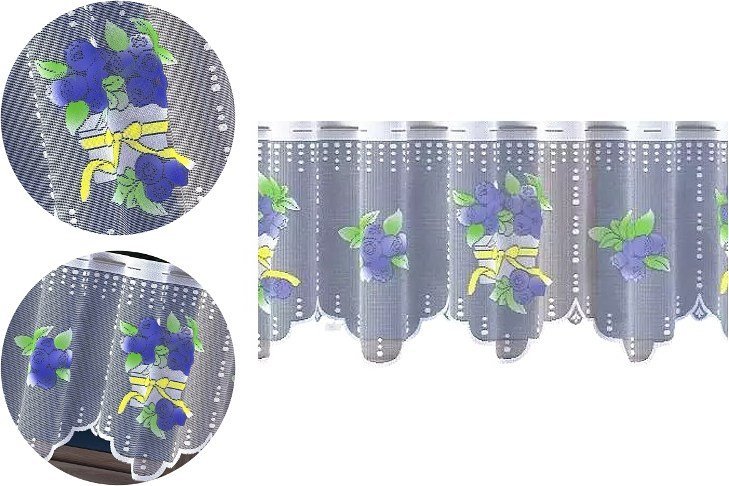 Firanka Jagody wysokość 40 cm DomoweTekstylia | WN868J 040