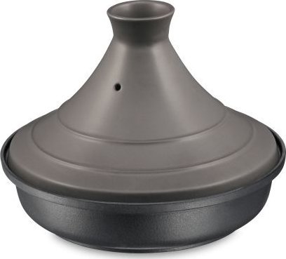 Hurtel Naczynie do tagine, 2,0 l, śred. 28 cm, emaliowane żeliwo/ceramika, szare / Spring