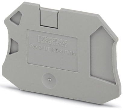 Phoenix Contact Pokrywa szara zamykająca 2,2x57,8x47,5mm D-UT 2,5/4-TWIN 3047141