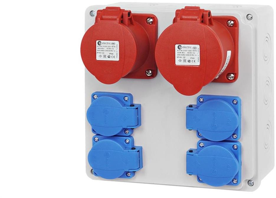 ROZDZIELNICA ROZDZIELNIA BUDOWLANA 2X32/5 4x230V RSBO.204