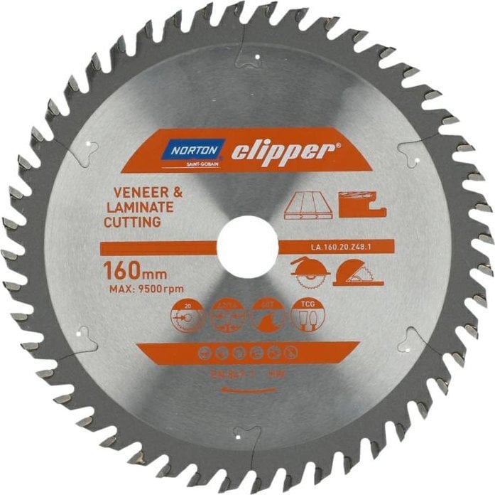 Norton Clipper Tarcza pilarska widiowa LA.160.20.Z48.1